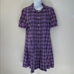 See By Chloe plaid cotton dress